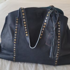 OLD TREND leather tote shoulder bag
